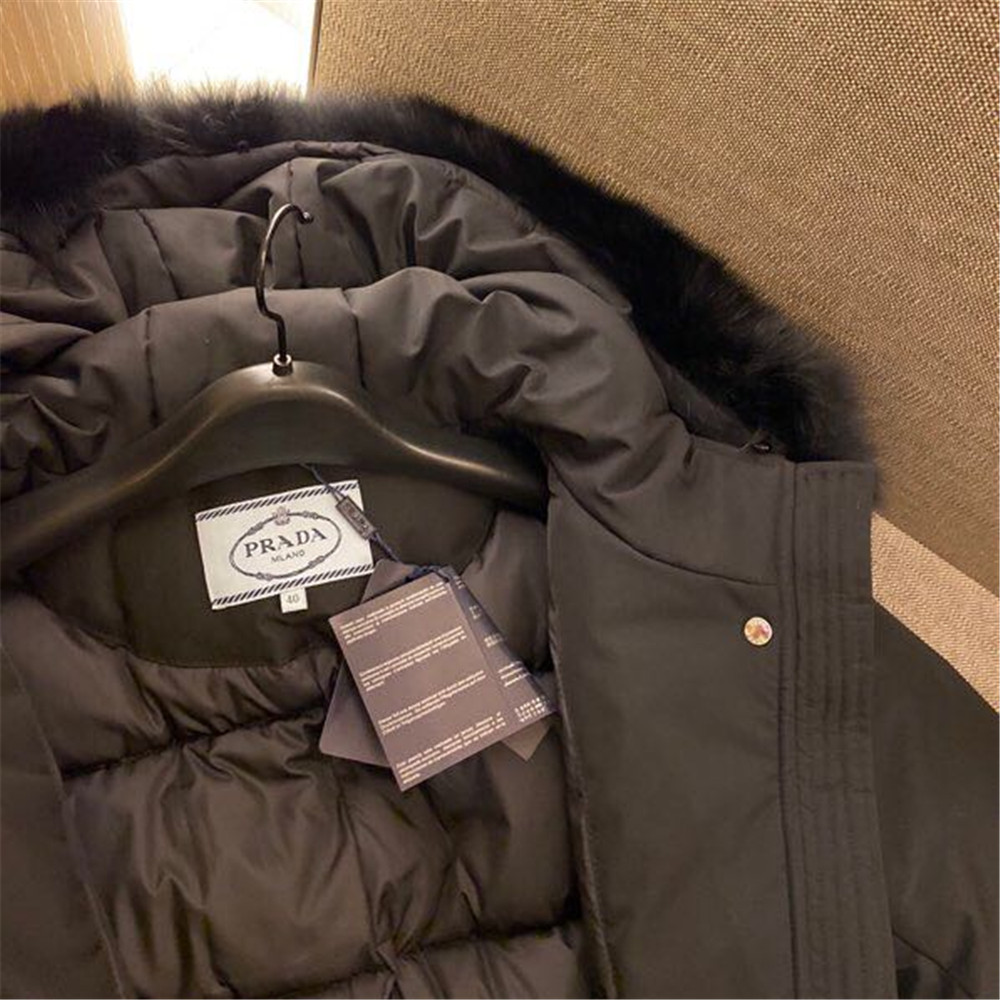 Prada Detachable Long Down Jacket(Black) - DopestKickz