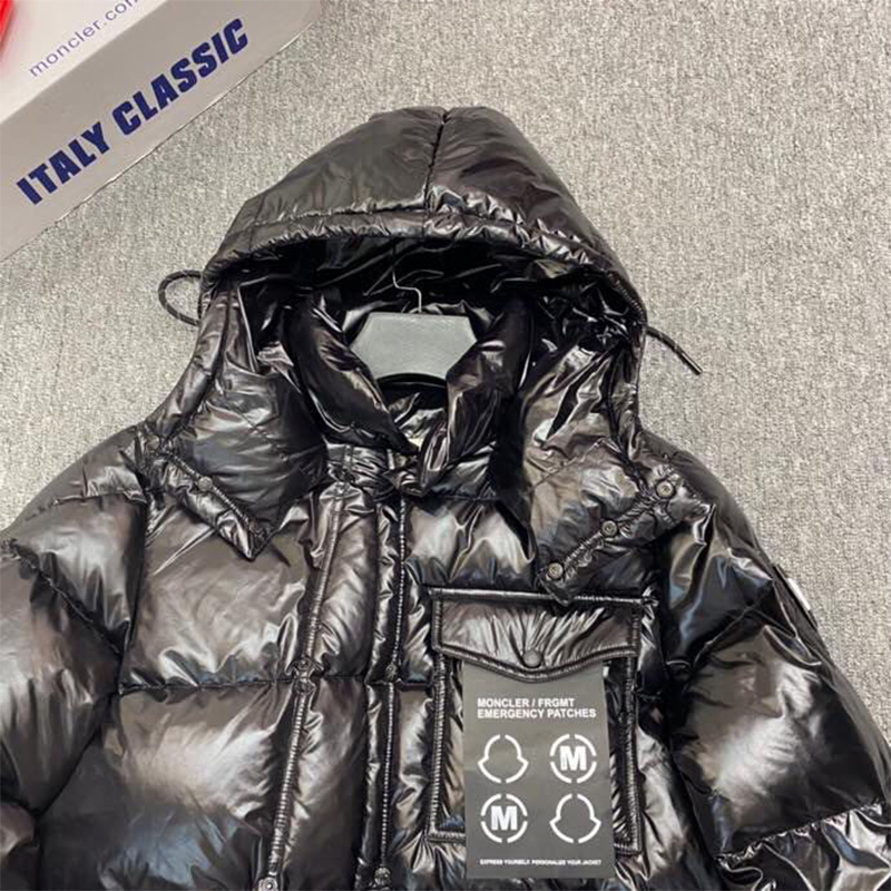 Moncler Anthemyx Short Down Jacket In Black - DopestKickz