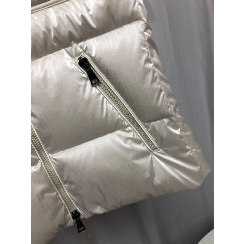 Moncler Diotis Vest In White - DopestKickz