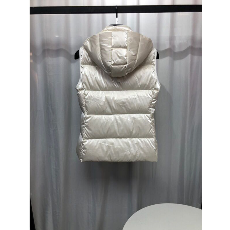 Moncler Diotis Vest In White - DopestKickz