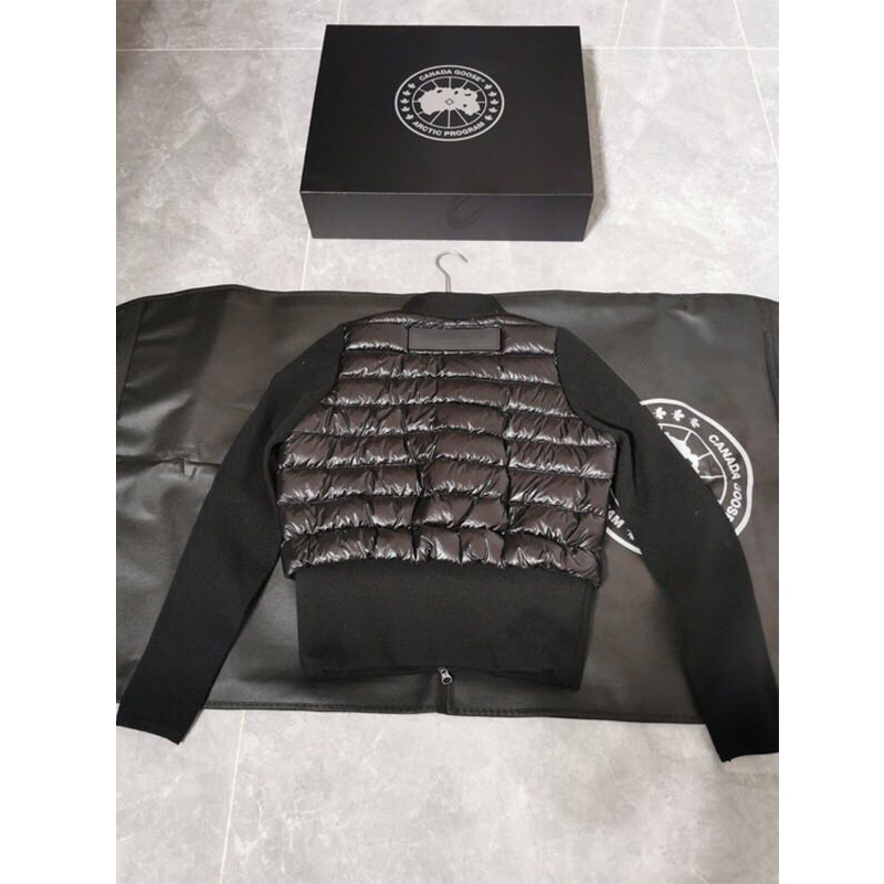 Moncler Mon Women Padded Knit Short Down Jacket Black - DopestKickz