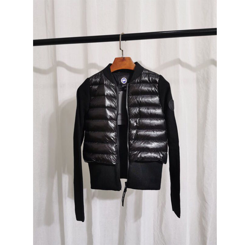 Moncler Mon Women Padded Knit Short Down Jacket Black - DopestKickz