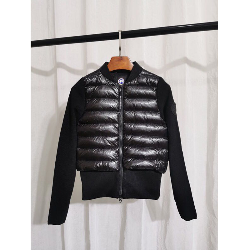 Moncler Mon Women Padded Knit Short Down Jacket Black - DopestKickz