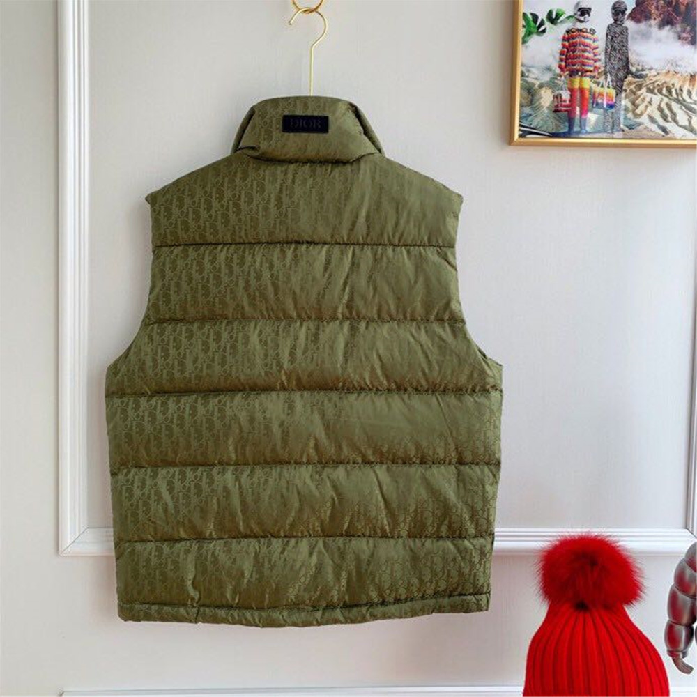 Dior Reflective Down Puffer Jacket With Dior Oblique Print In Silver Grey - DopestKickz