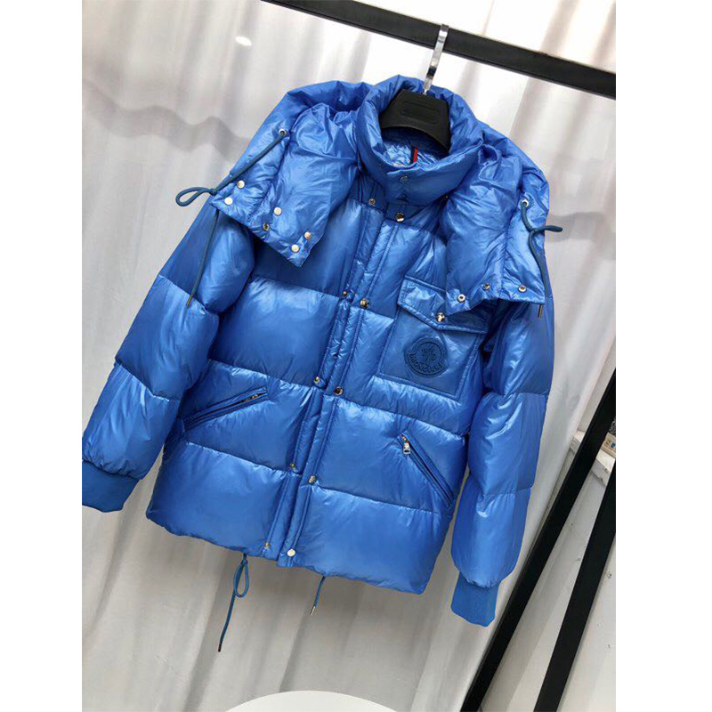 Moncler Lamentin Short Down Jacket In Blue - DopestKickz
