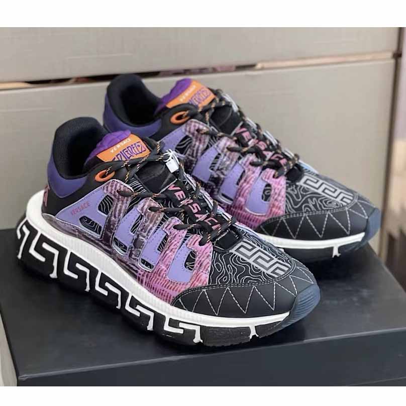 Versace Trigreca Sneakers Purple - DopestKickz