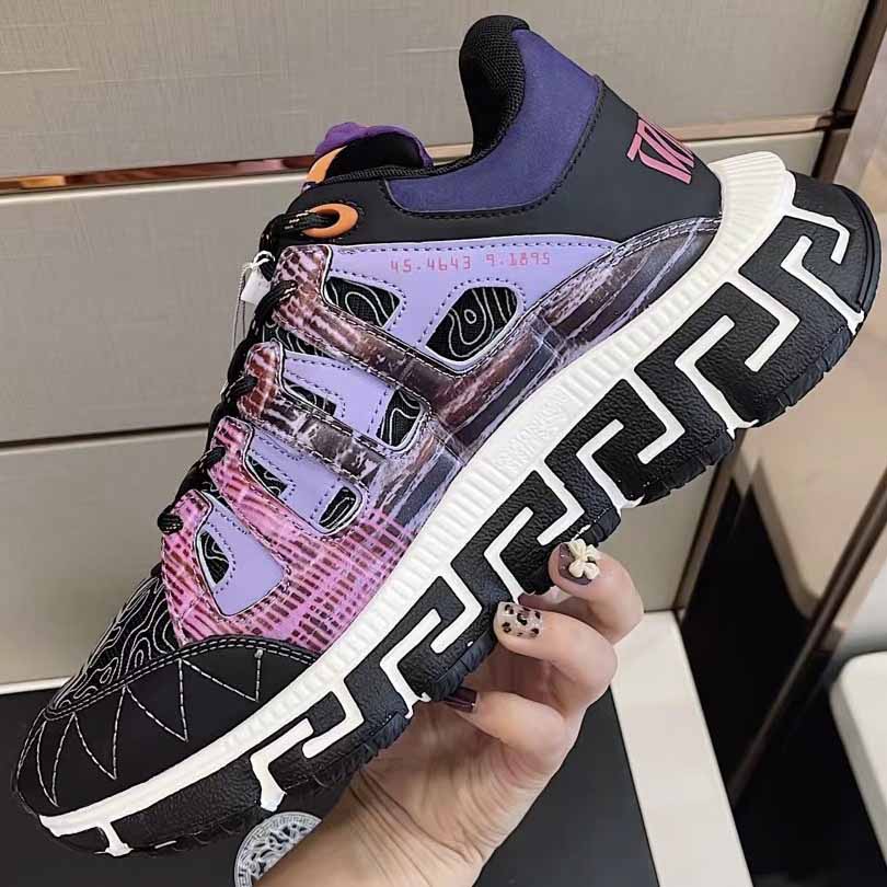 Versace Trigreca Sneakers Purple - DopestKickz