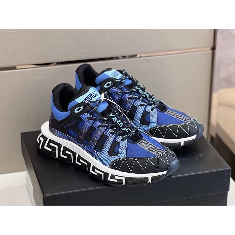 Versace Trigreca Sneakers Blue - DopestKickz