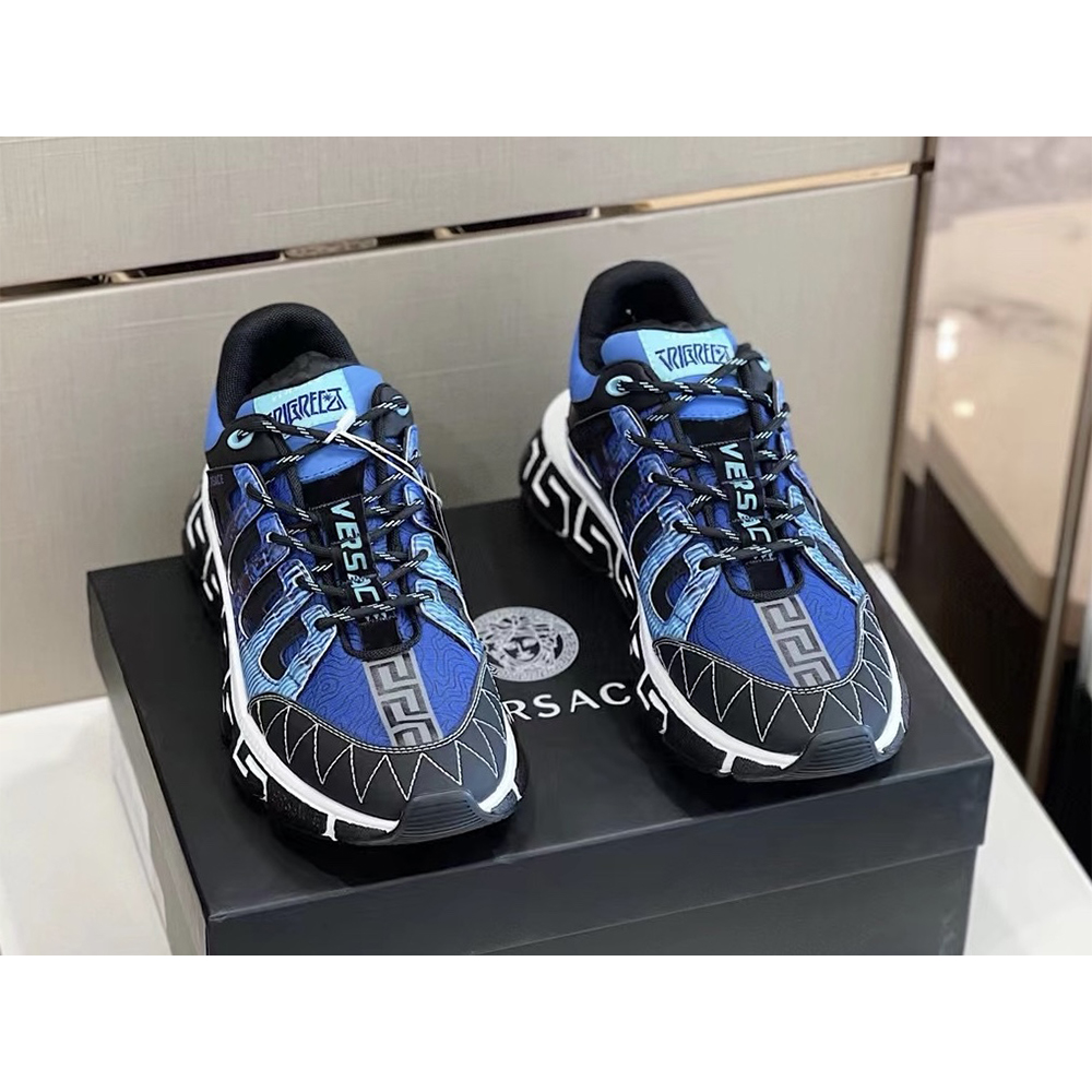 Versace Trigreca Sneakers Blue - DopestKickz