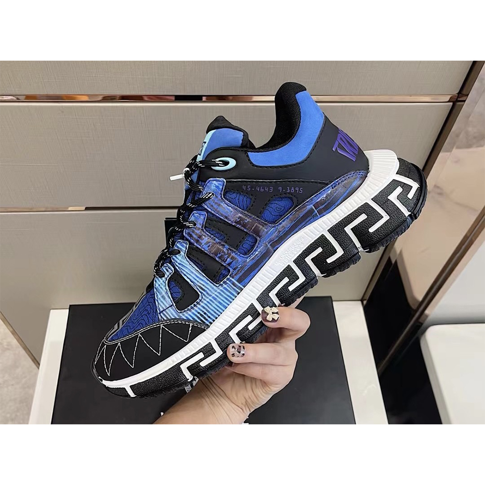 Versace Trigreca Sneakers Blue - DopestKickz