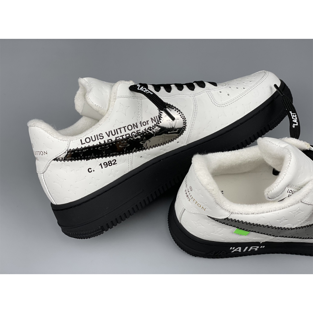 Louis Vuitton X Nike Air Force 1 Sneaker White - DopestKickz