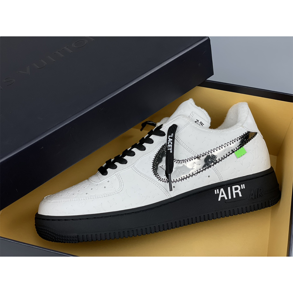 Louis Vuitton X Nike Air Force 1 Sneaker White - DopestKickz