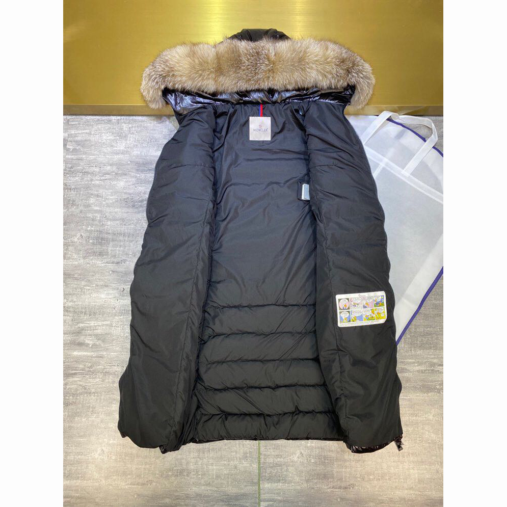 Moncler Black Down Long Jacket - DopestKickz