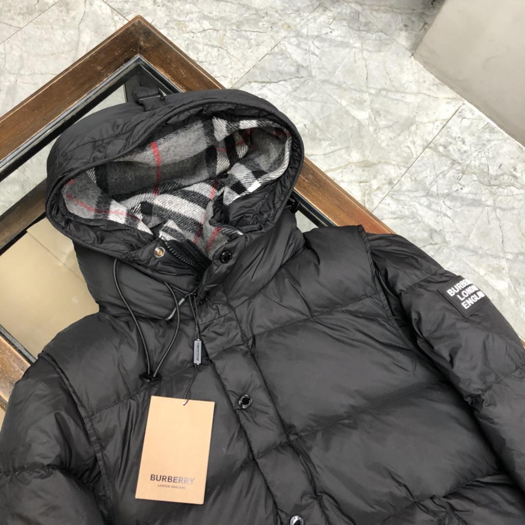 Burberry Logo Print Down Jacket - DopestKickz
