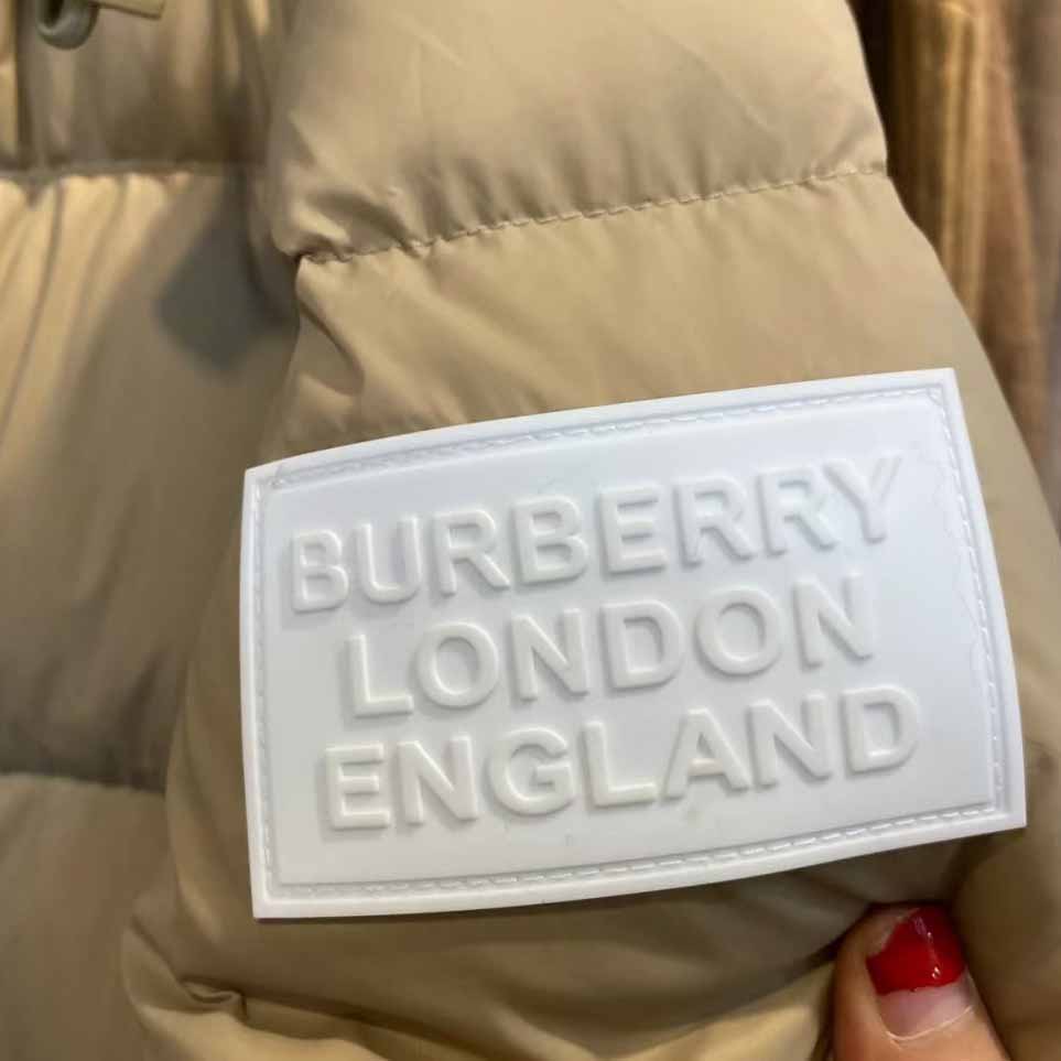Burberry Logo Print Down Jacket - DopestKickz