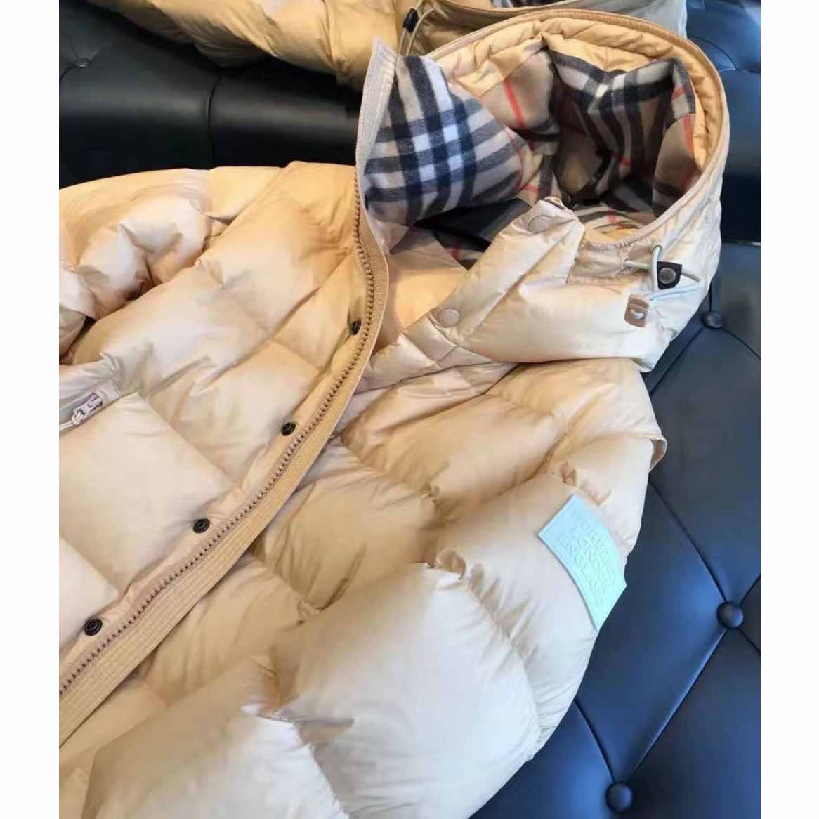 Burberry Logo Print Down Jacket - DopestKickz