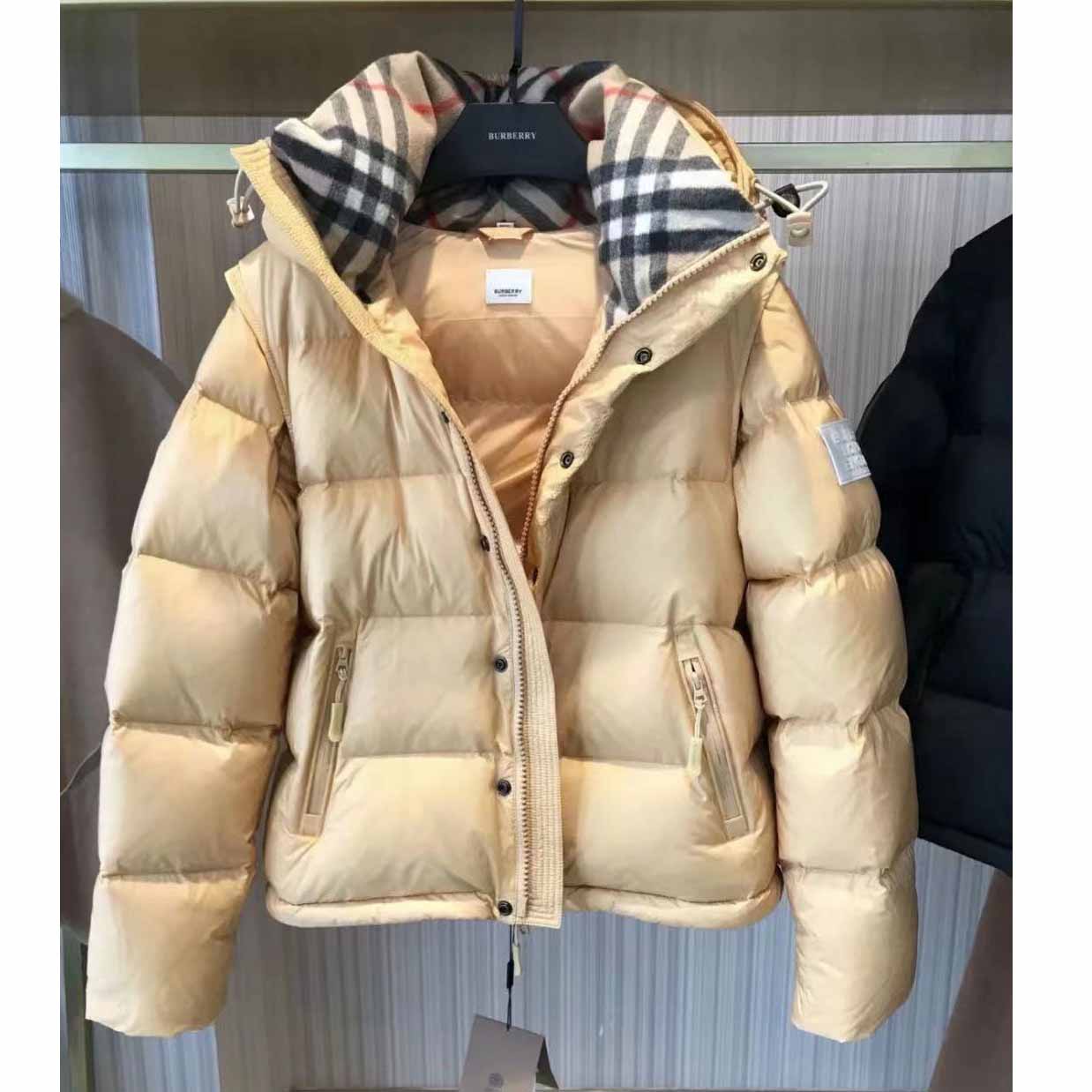 Burberry Logo Print Down Jacket - DopestKickz
