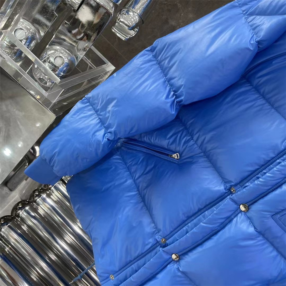 Moncler Lamentin Short Down Jacket In Blue - DopestKickz