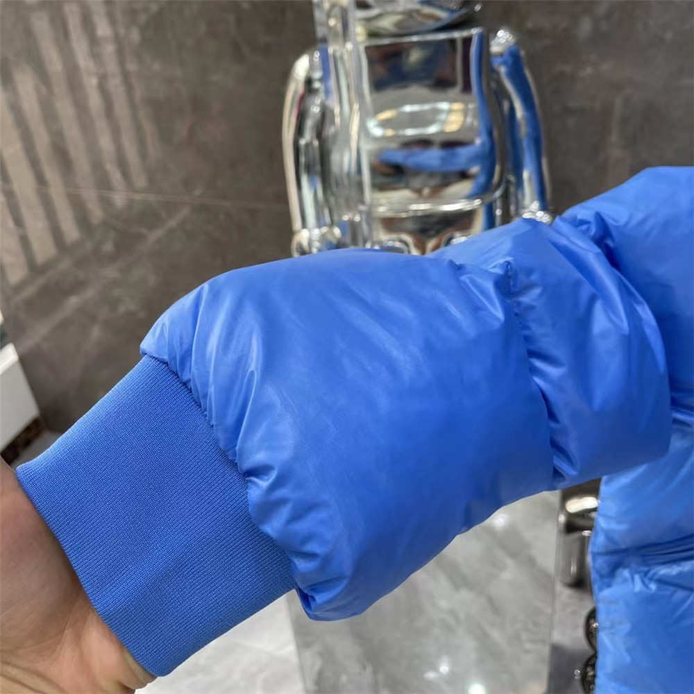 Moncler Lamentin Short Down Jacket In Blue - DopestKickz