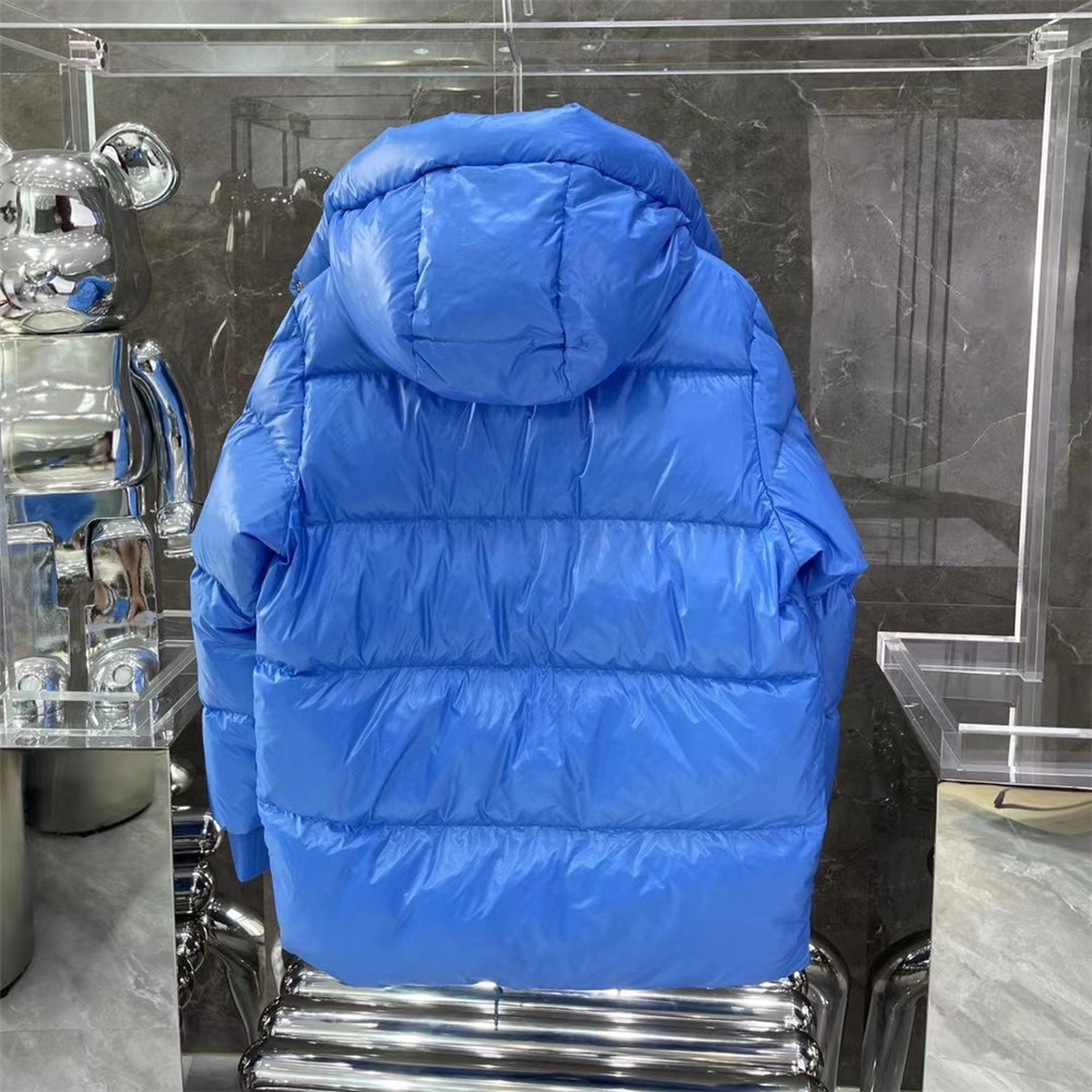Moncler Lamentin Short Down Jacket In Blue - DopestKickz
