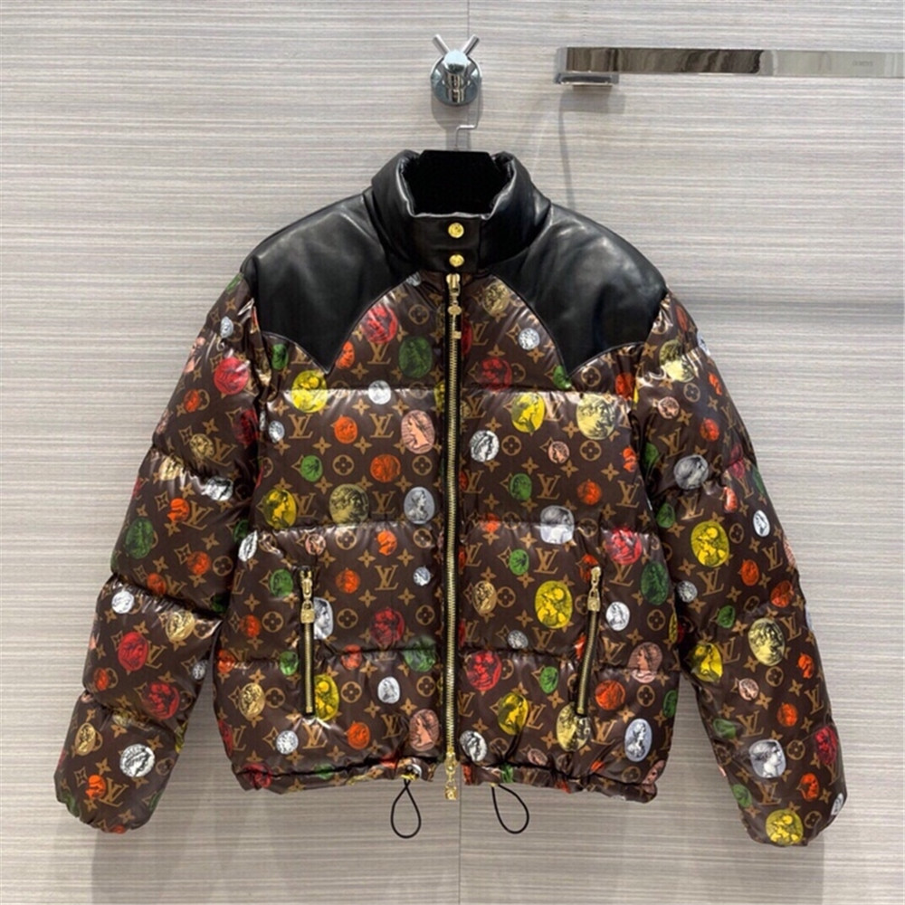 Louis Vuitton Monogram Leather Short Down Jacket  - DopestKickz
