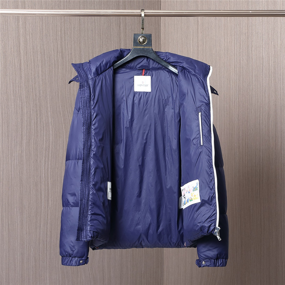 Moncler Montbeliard Short Down Jacket(Blue) - DopestKickz