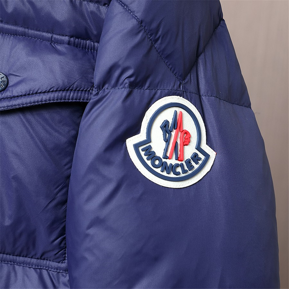 Moncler Montbeliard Short Down Jacket(Blue) - DopestKickz