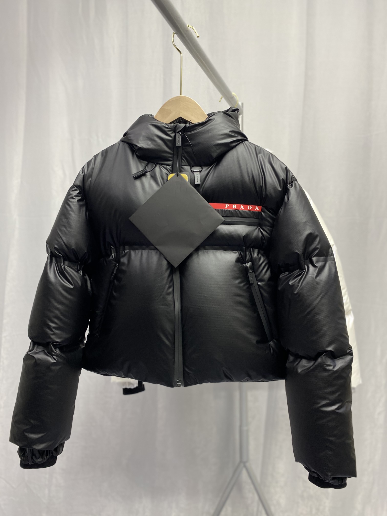 Prada Light Nylon Hooded Puffer Jacket - DopestKickz