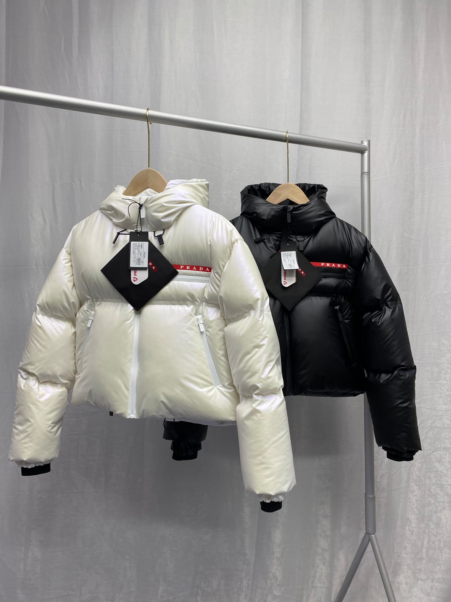 Prada Light Nylon Hooded Puffer Jacket - DopestKickz