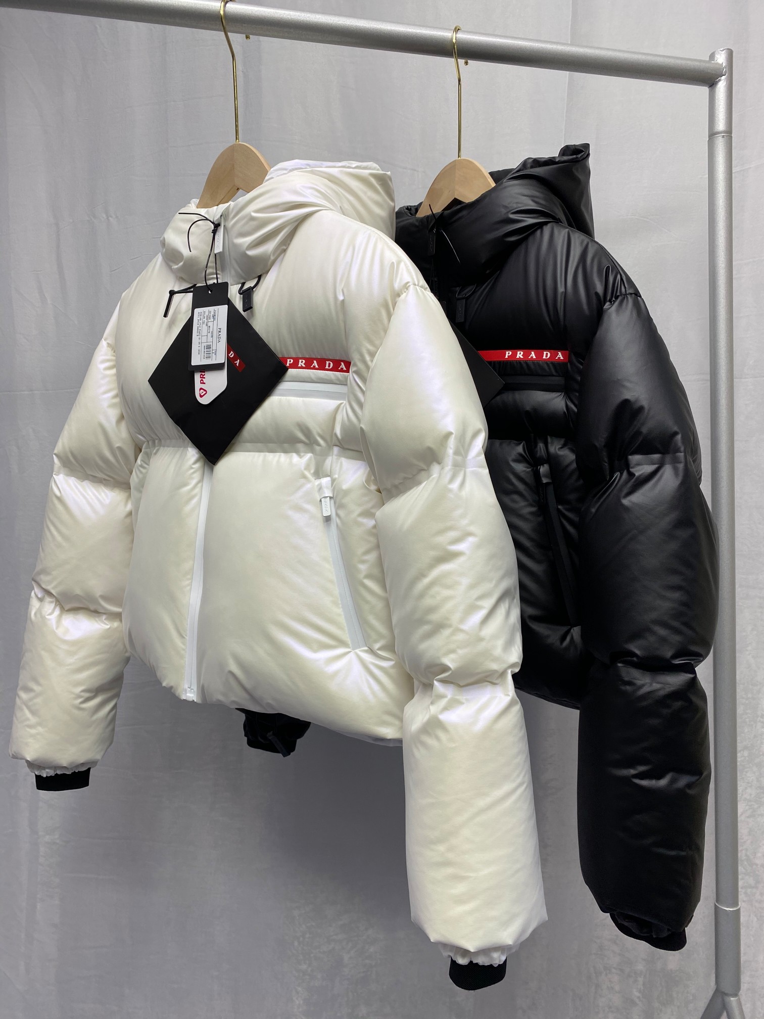 Prada Light Nylon Hooded Puffer Jacket - DopestKickz