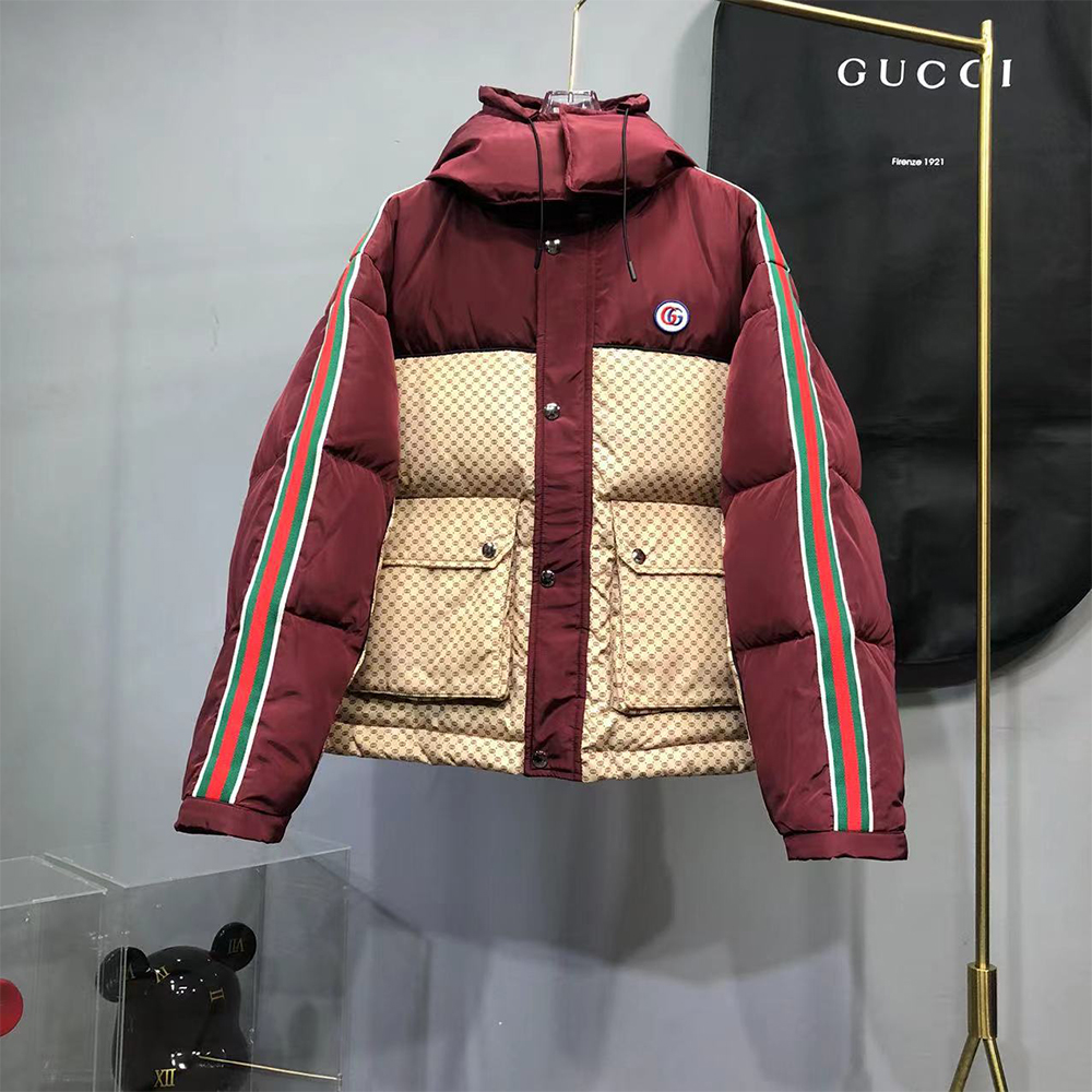Gucci Women GG Parachute Nylon Padded Jacket - DopestKickz