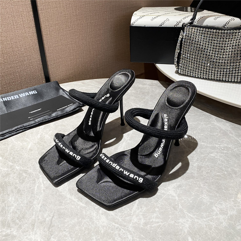 Alexander Wang Women Heels In Black(10Cm Heel) - DopestKickz