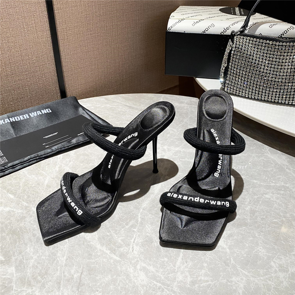 Alexander Wang Women Heels In Black(10Cm Heel) - DopestKickz