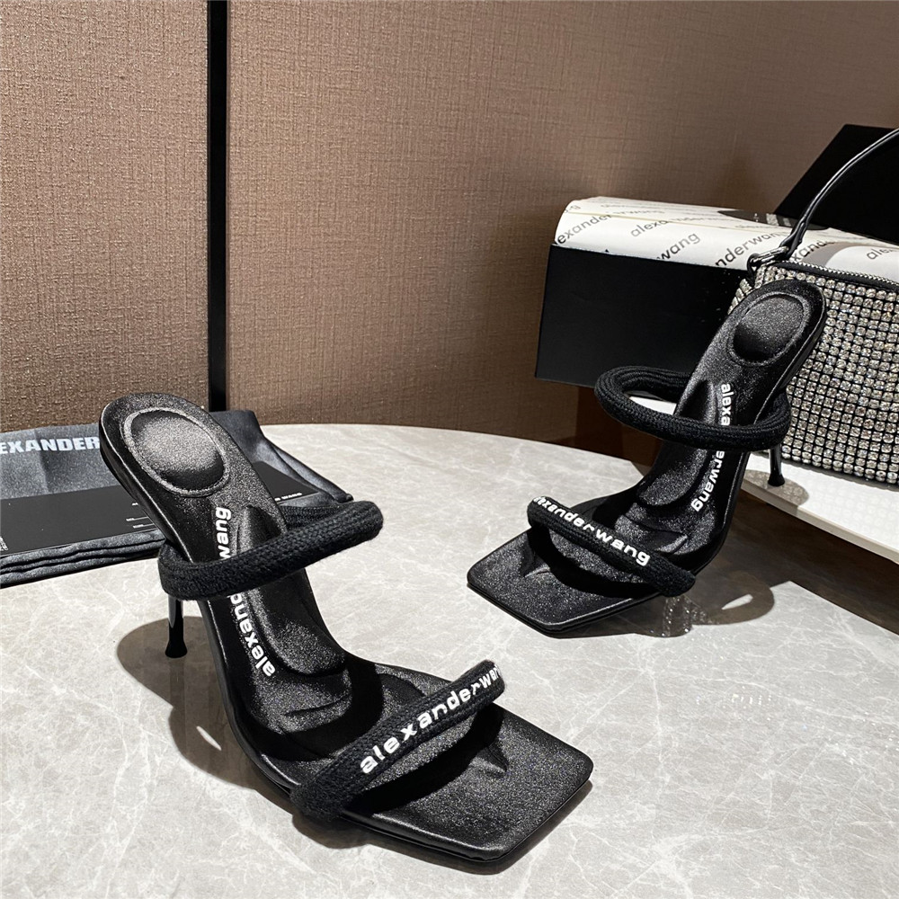 Alexander Wang Women Heels In Black(10Cm Heel) - DopestKickz