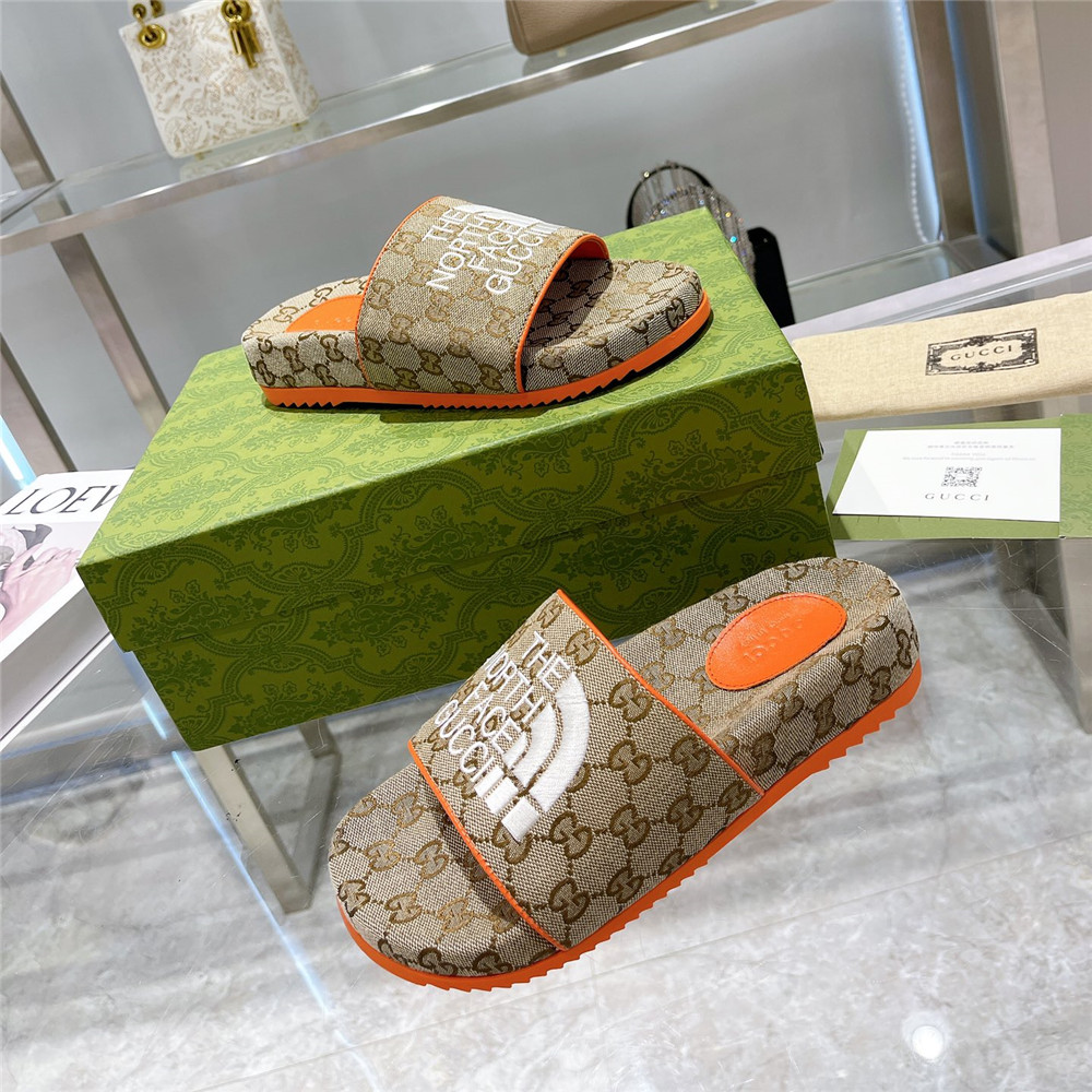 Gucci Men's The North Face x Gucci GG Slide - DopestKickz