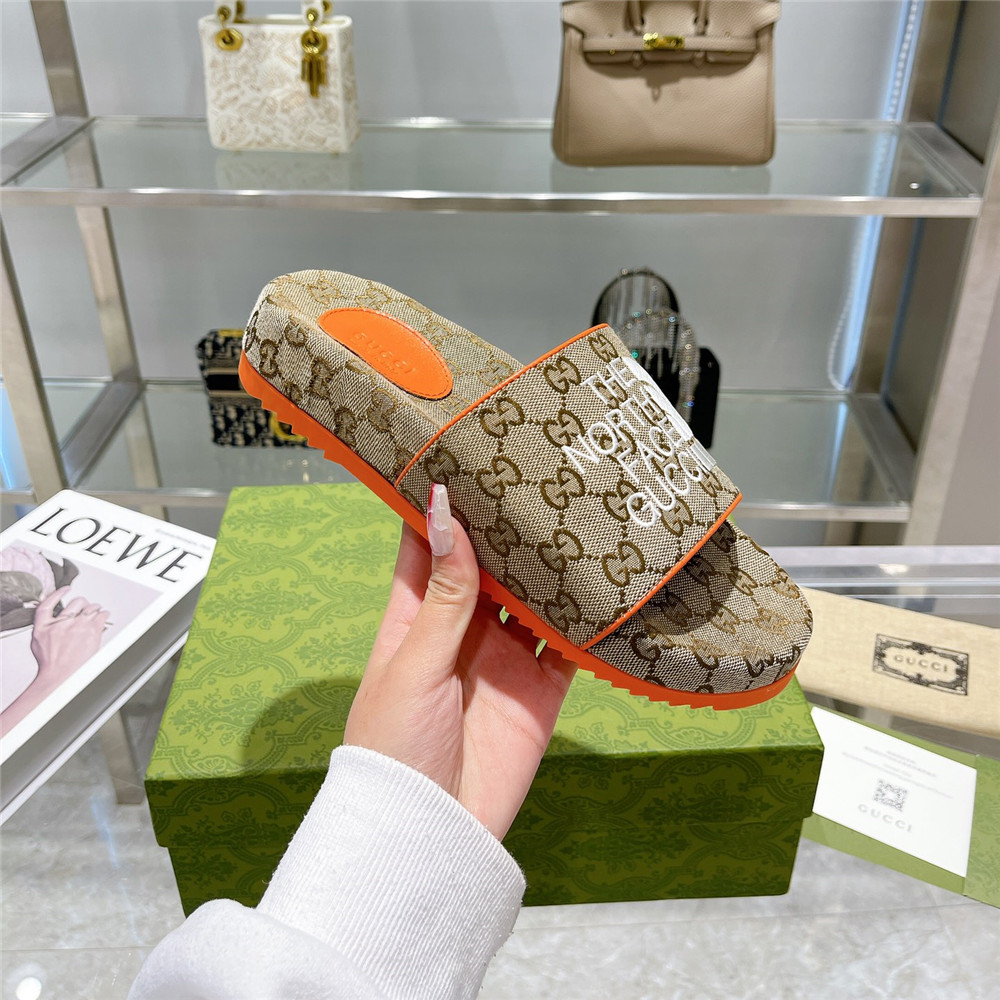 Gucci Men's The North Face x Gucci GG Slide - DopestKickz