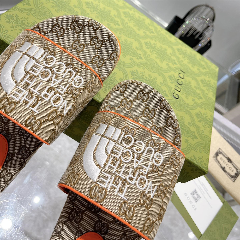 Gucci Men's The North Face x Gucci GG Slide - DopestKickz