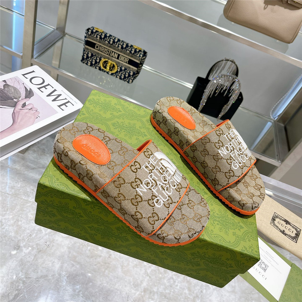 Gucci Men's The North Face x Gucci GG Slide - DopestKickz