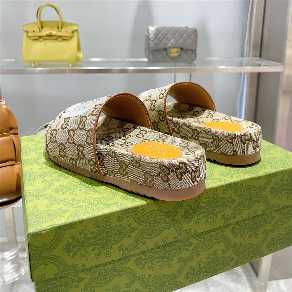 Gucci X The North Face GG Logo Slides - DopestKickz