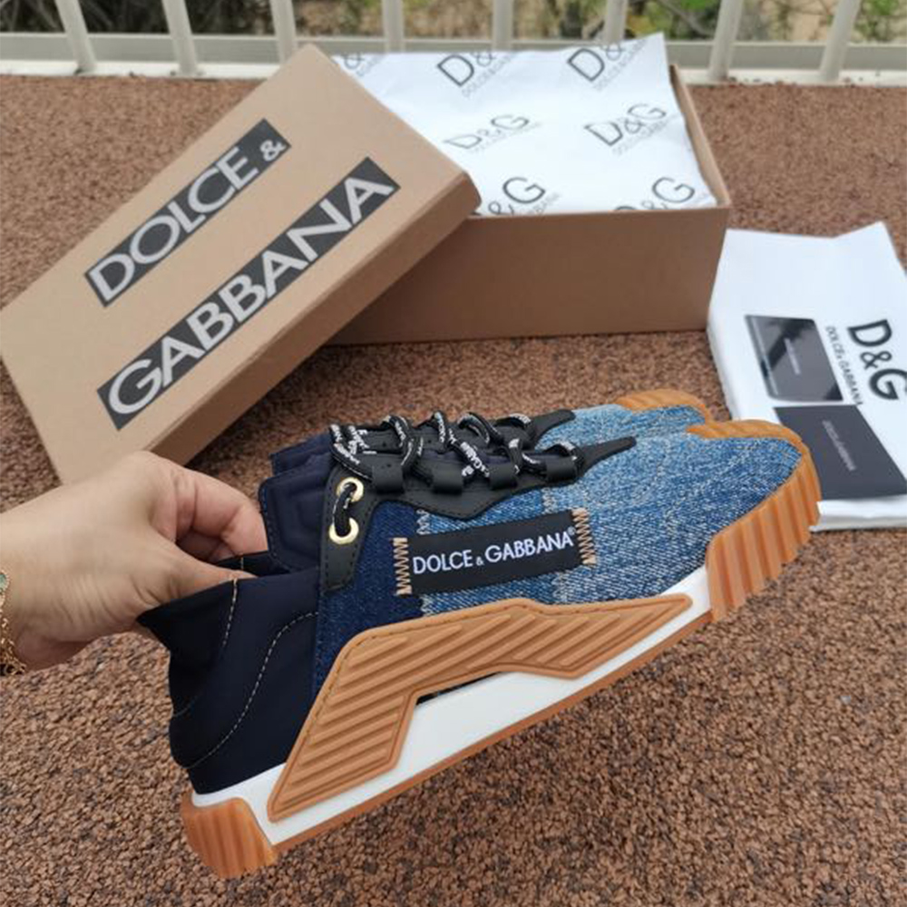 Dolce & Gabbana Mixed-Material NS1 Sneakers - DopestKickz