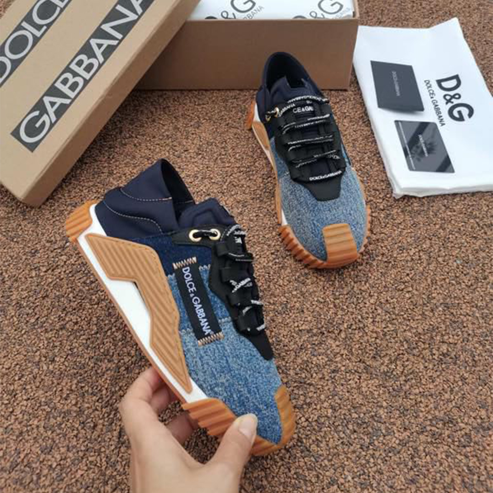 Dolce & Gabbana Mixed-Material NS1 Sneakers - DopestKickz