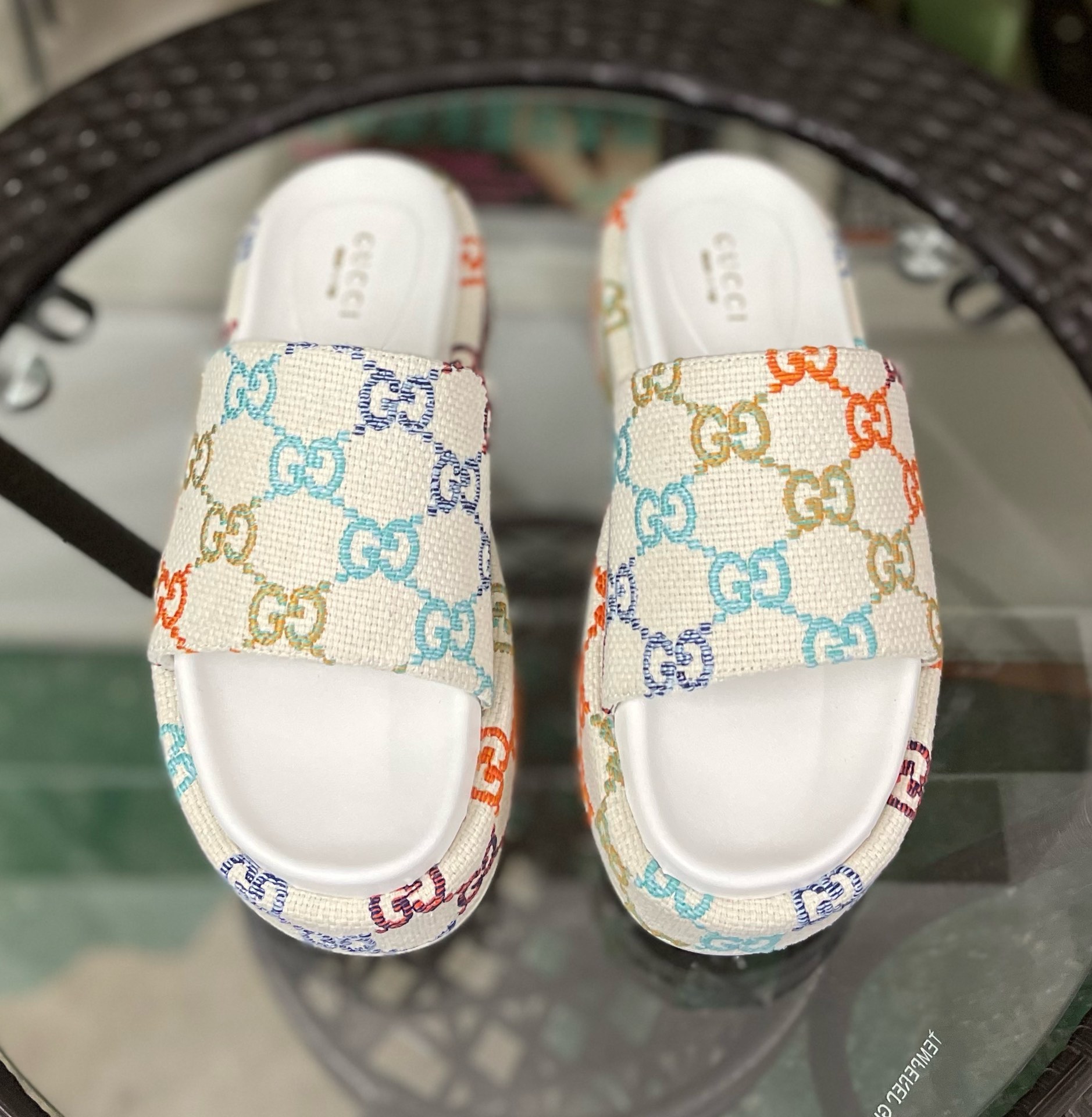 Gucci Women's Platform Slide Sandal - DopestKickz