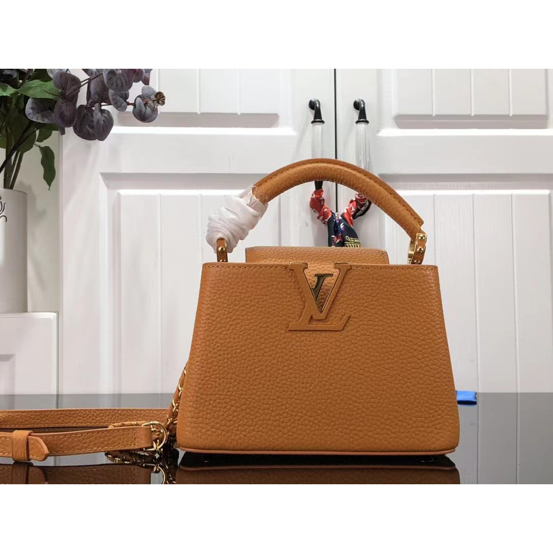 Louis Vuitton Capucines  Mini Handbag In Brown(21 x 14 x 8 cm) - DopestKickz
