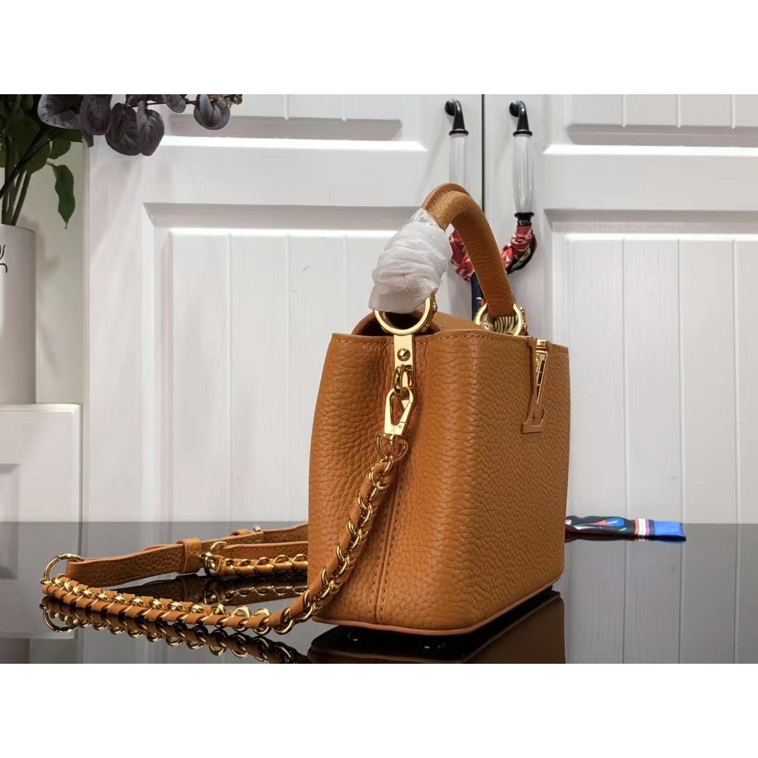 Louis Vuitton Capucines  Mini Handbag In Brown(21 x 14 x 8 cm) - DopestKickz