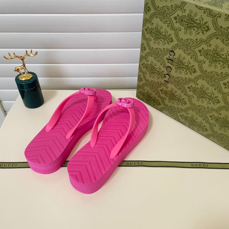 Gucci Thong Sandal With Double G - DopestKickz