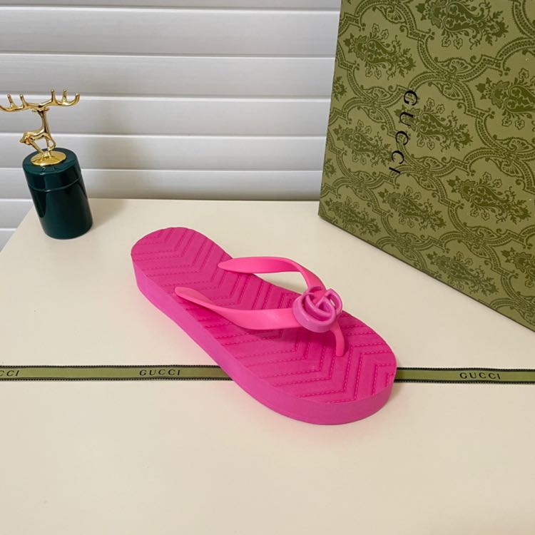 Gucci Thong Sandal With Double G - DopestKickz