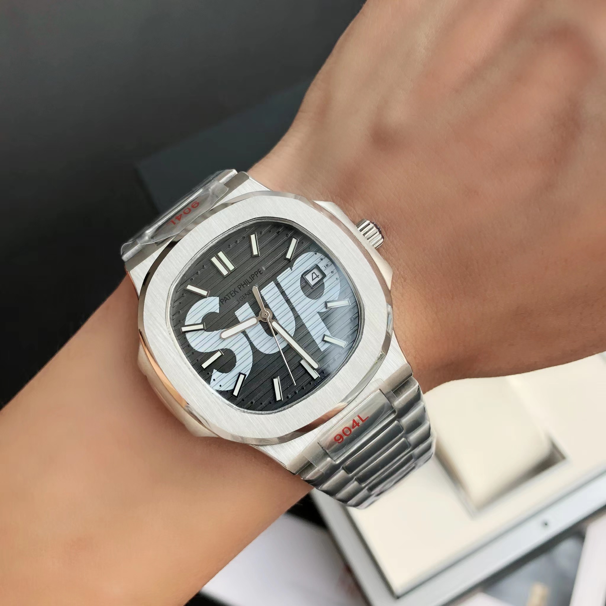 Patek Philipps Sa X Supreme Watch - DopestKickz