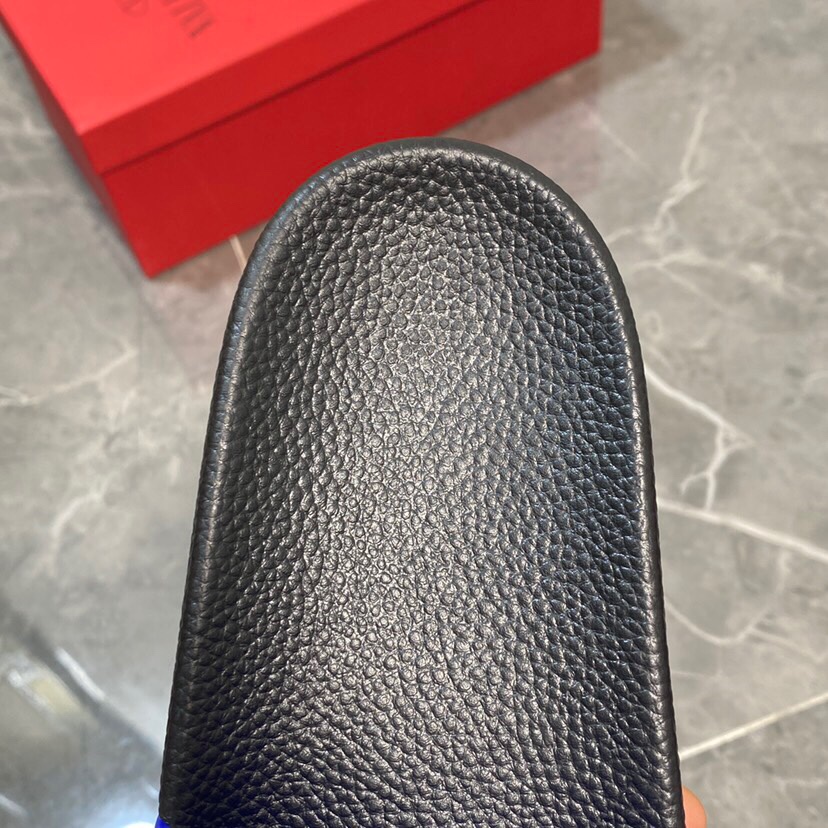 Valenti Garavani Summer V Logo Singature Sandal In Blue - DopestKickz