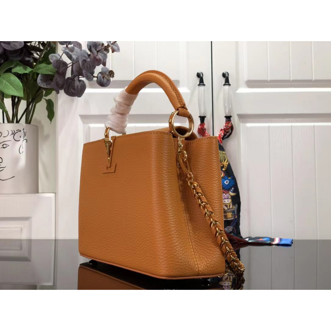 Louis Vuitton Capucines Handbag In Brown（27 x 18 x 9cm） - DopestKickz
