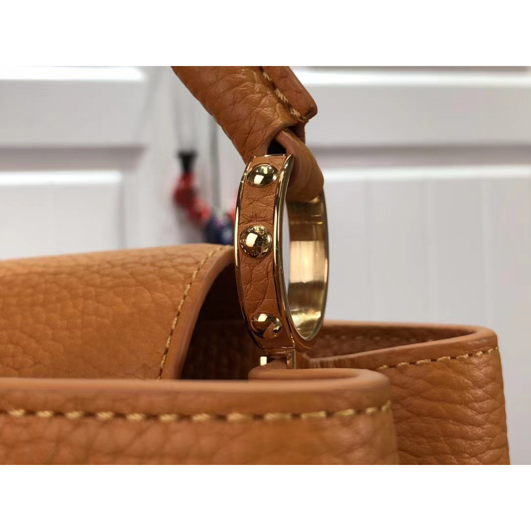 Louis Vuitton Capucines Handbag In Brown（27 x 18 x 9cm） - DopestKickz